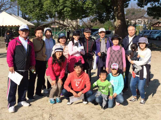 菊之池区民ウォークラリー大会参加者